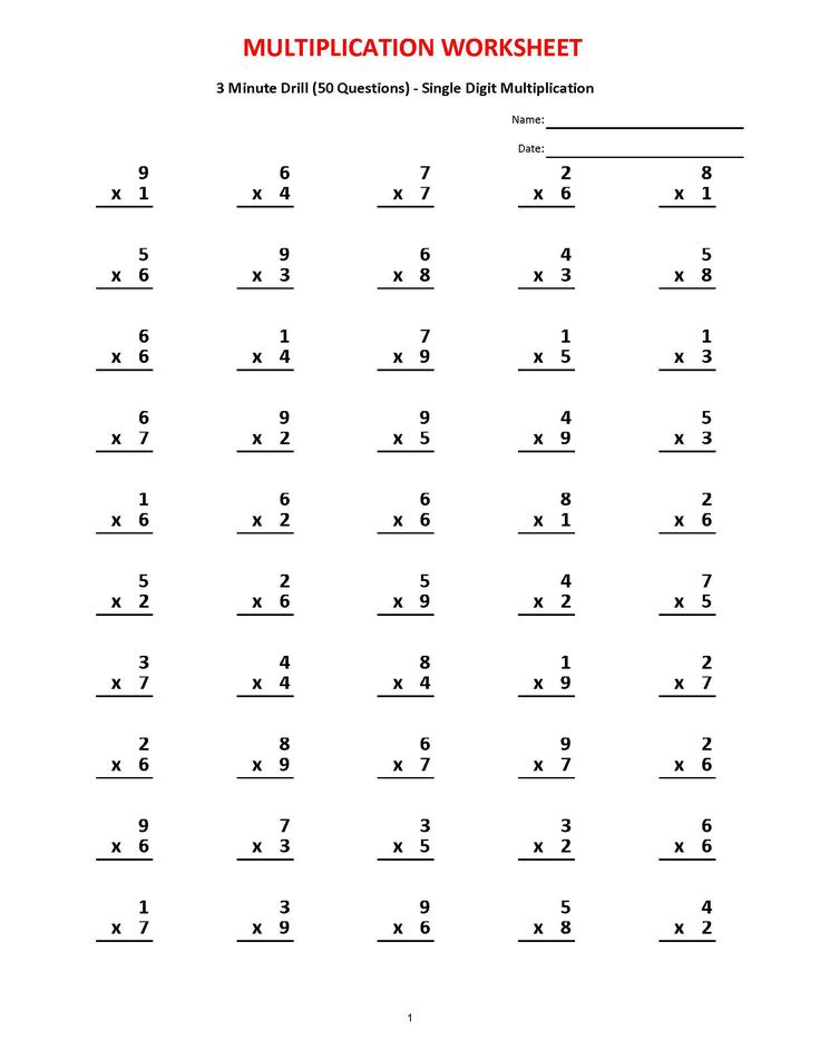 30 Multiplication By 3 Worksheets Free