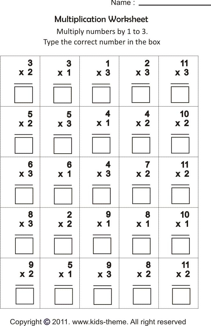 30 Multiplication By 3 Worksheets Free