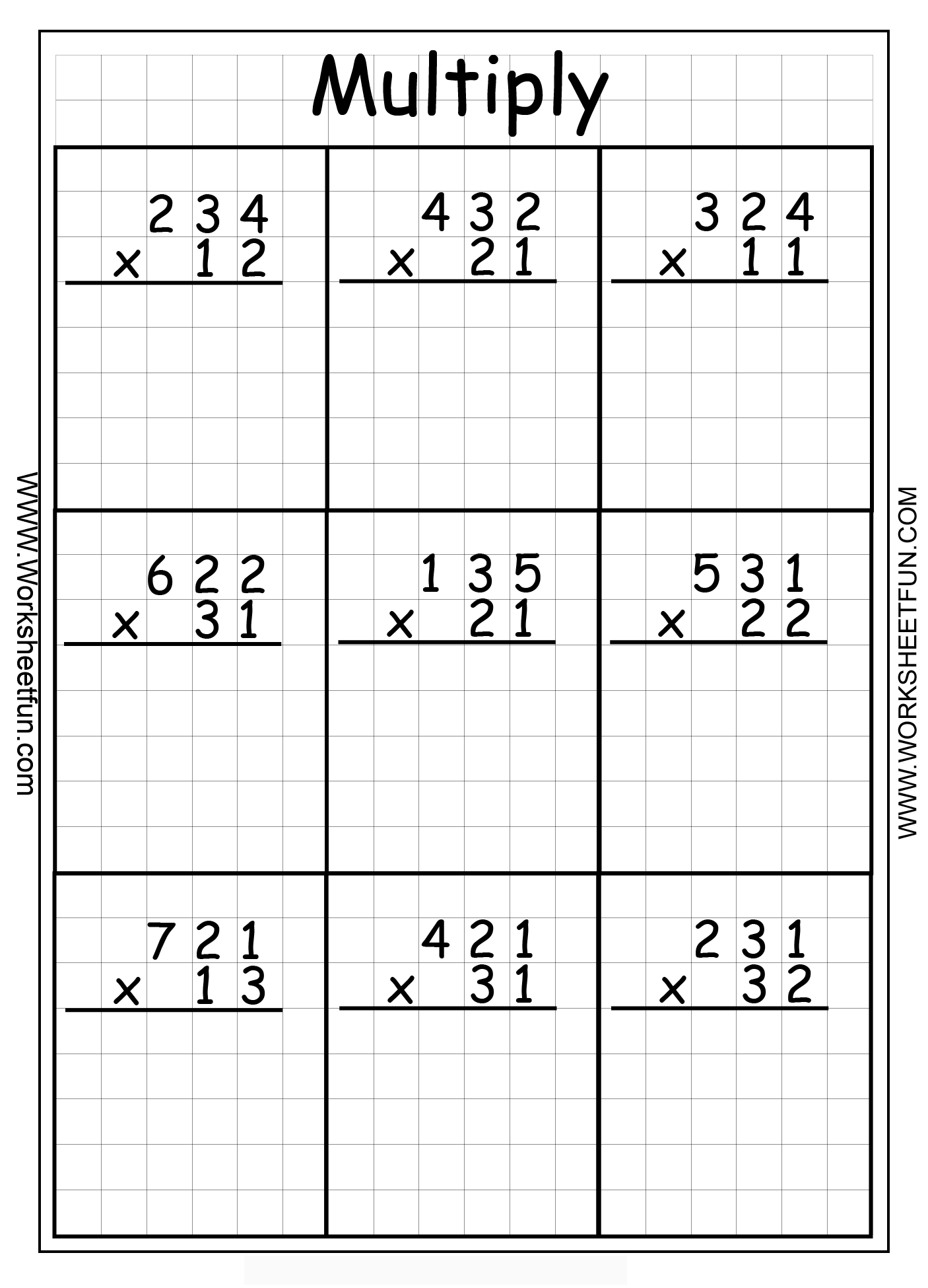 30 Multiplication By 3 Worksheets Free