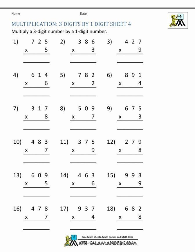 30 Multiplication By 3 Worksheets Free