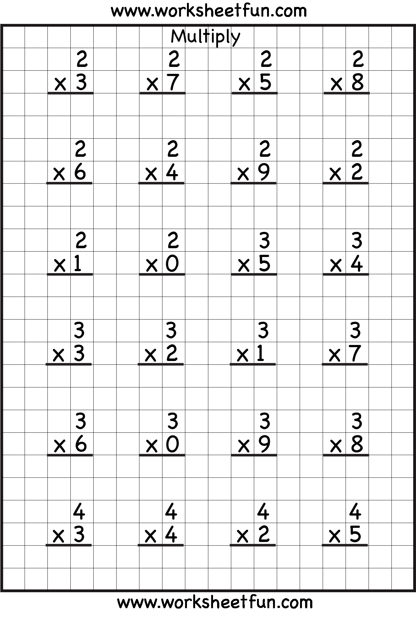 30 Multiplication By 3 Worksheets Free