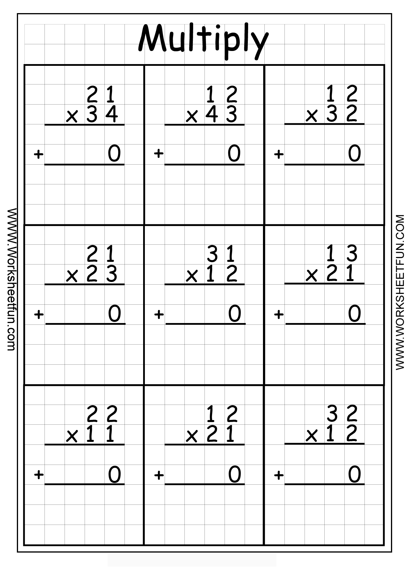 30 Multiplication By 3 Worksheets Free