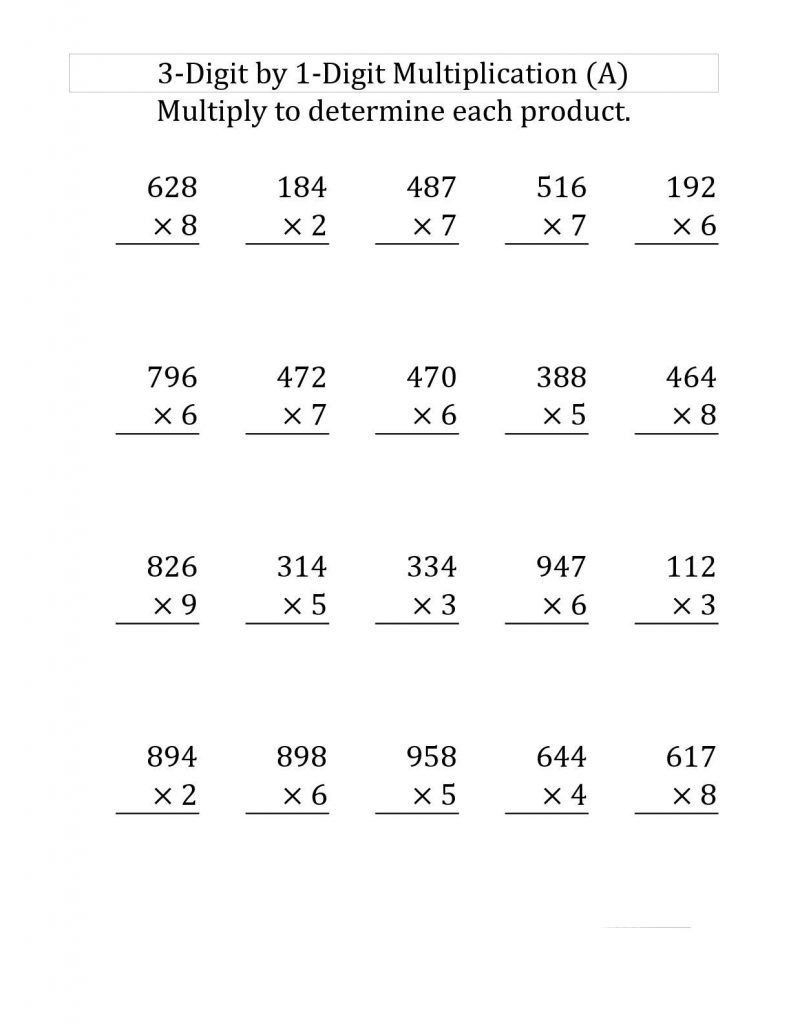 30 Multiplication By 3 Worksheets Free