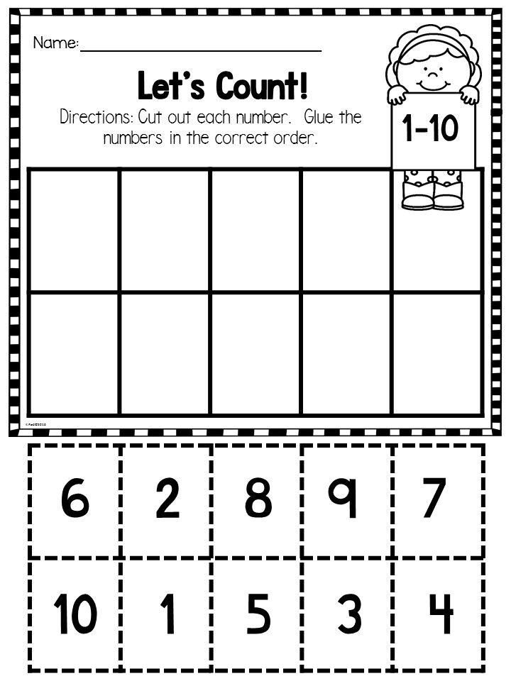 30 Number 1 Worksheets For Preschool Math