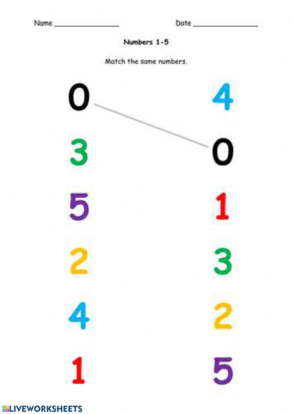 30 Number 1 Worksheets For Preschool Math