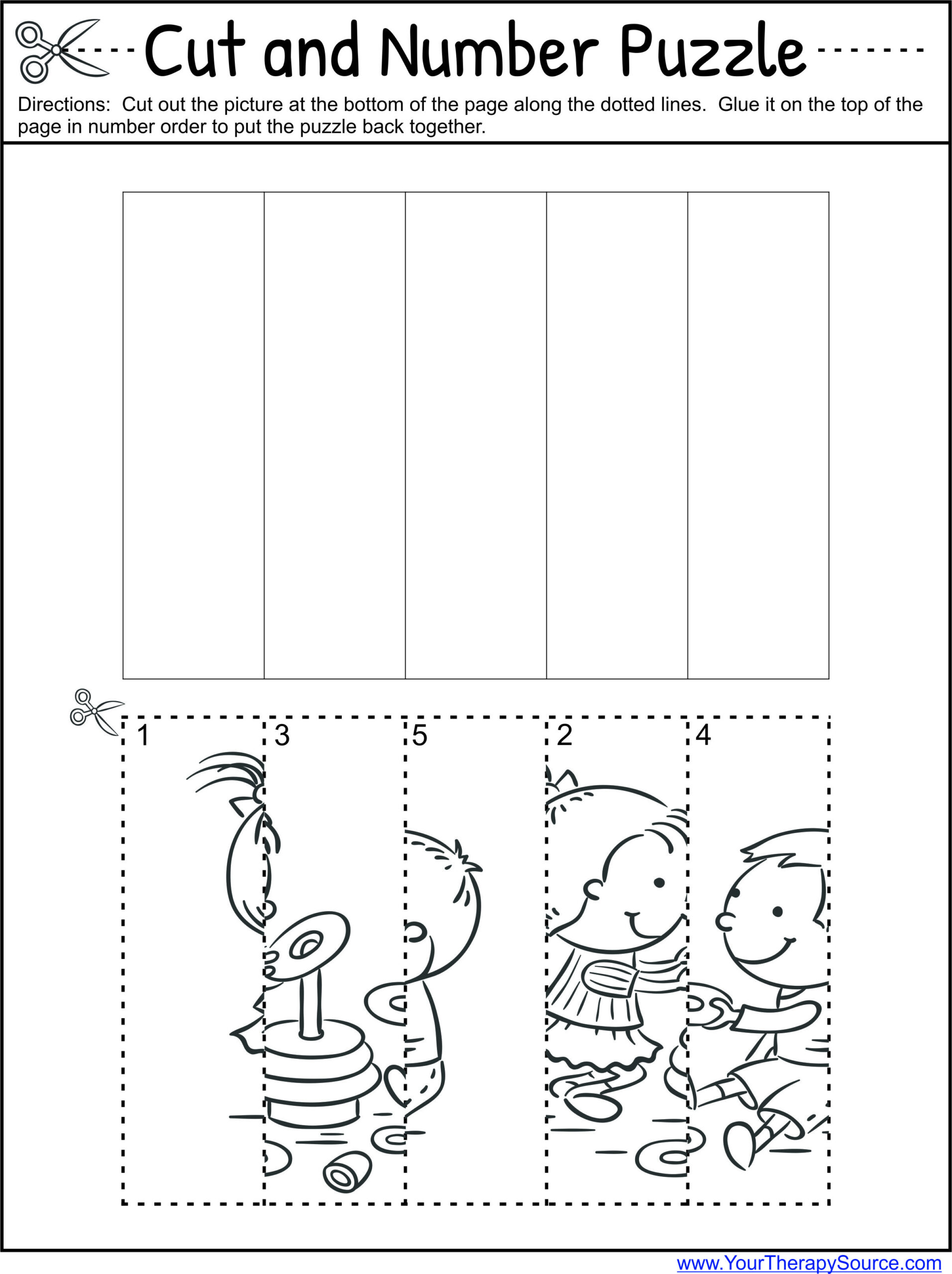 30 Numbers Worksheets For Kids Cut And Paste