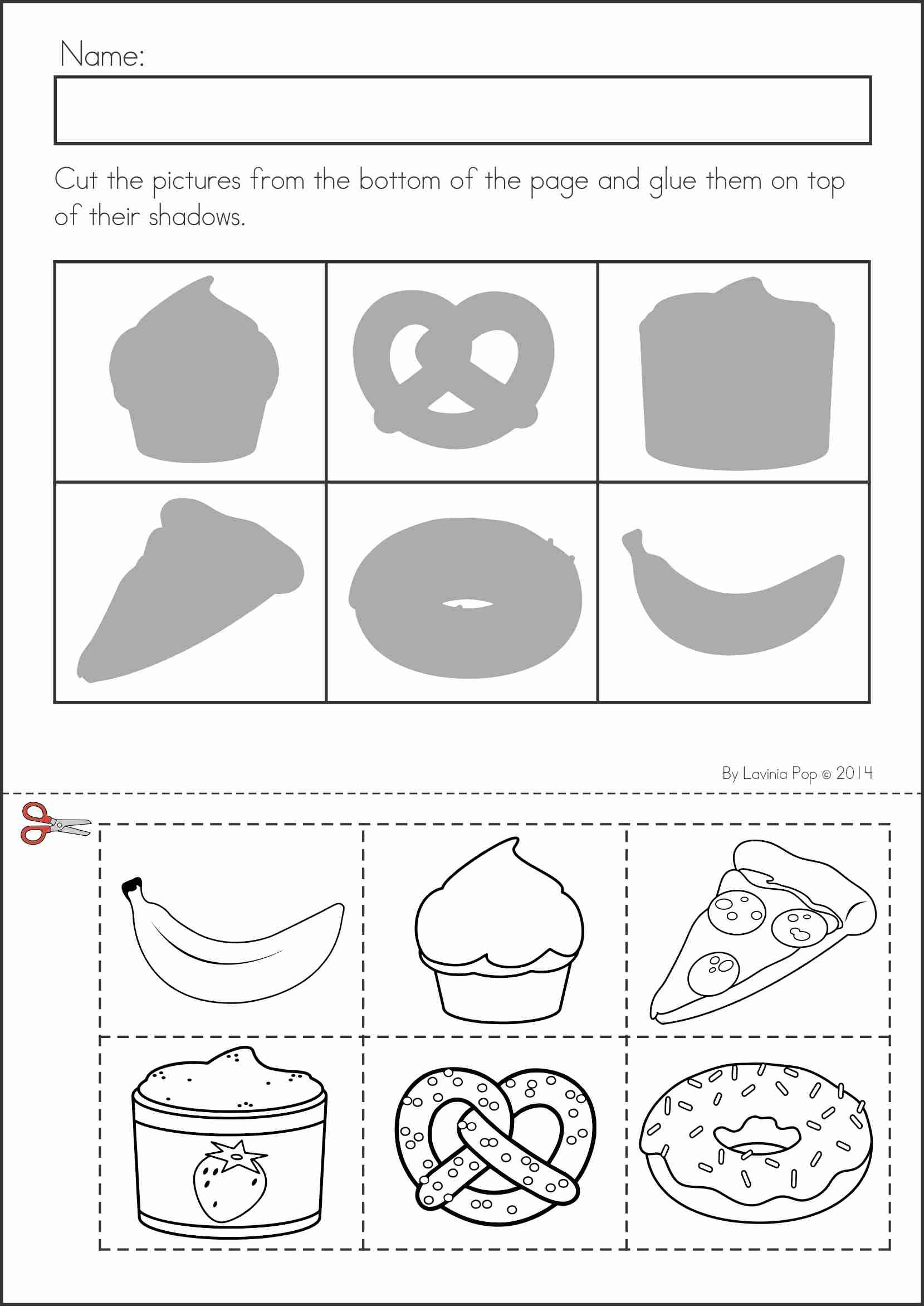 30 Numbers Worksheets For Kids Cut And Paste