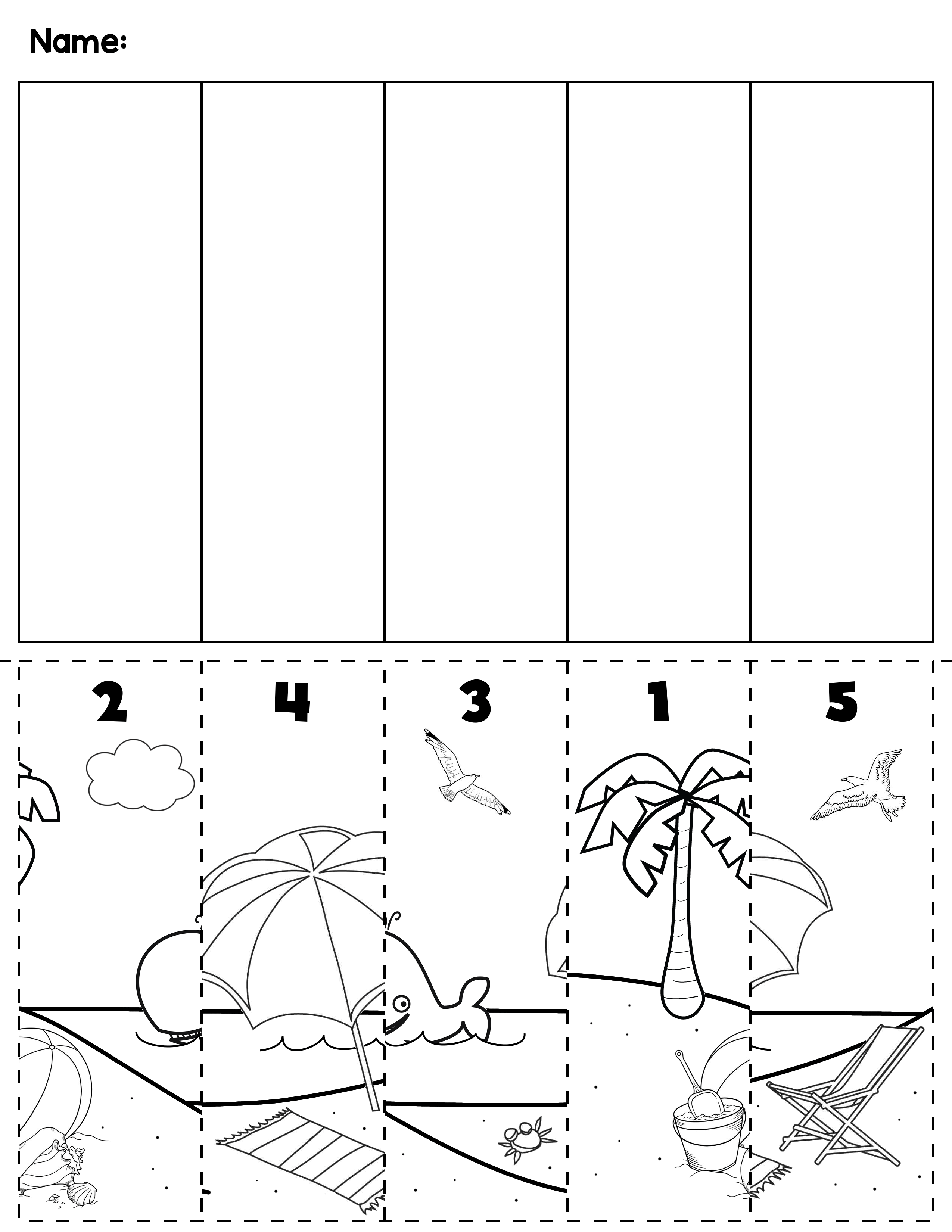 30 Numbers Worksheets For Kids Cut And Paste