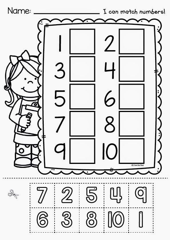 30 Numbers Worksheets For Kids Cut And Paste