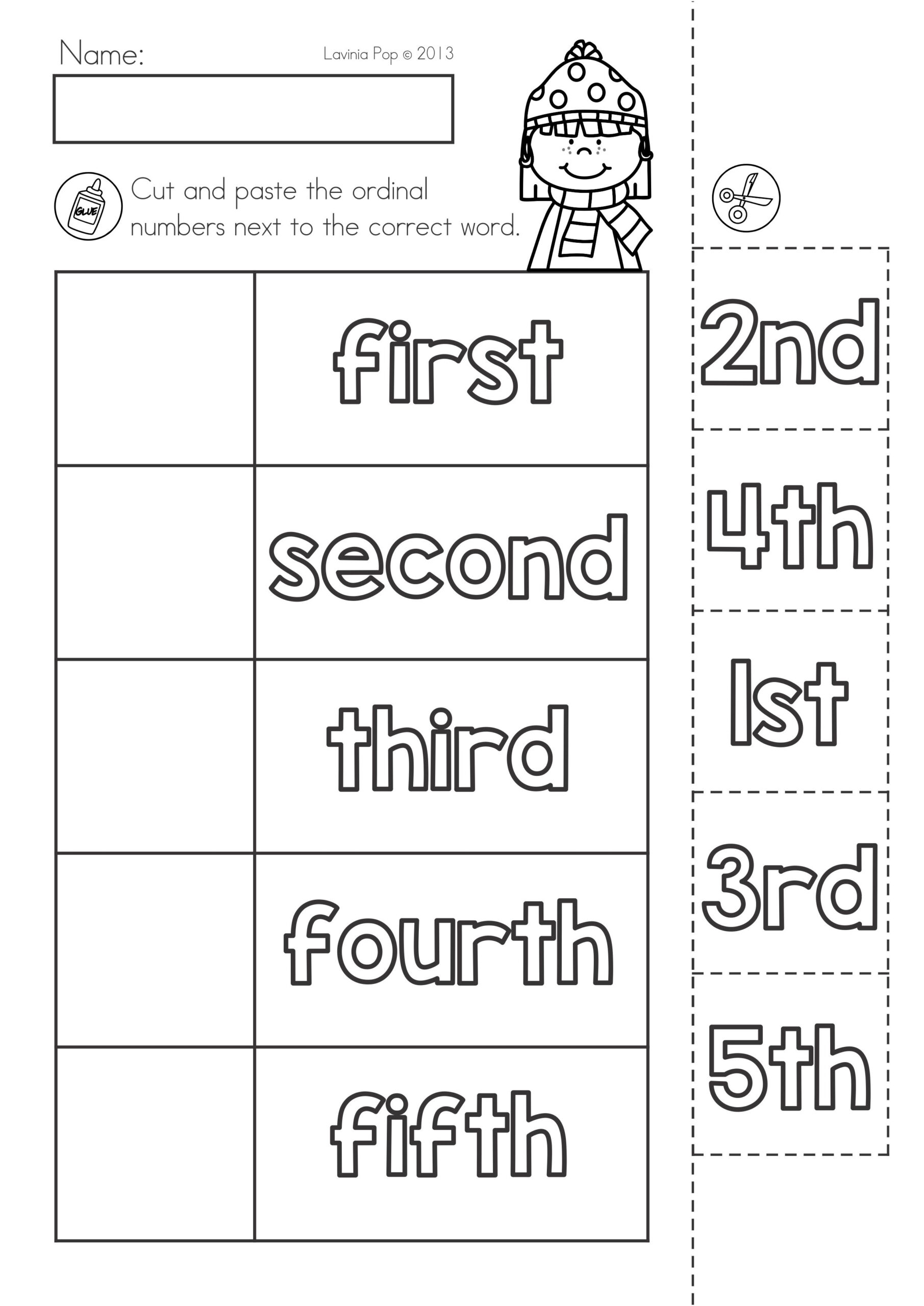 30 Numbers Worksheets For Kids Cut And Paste