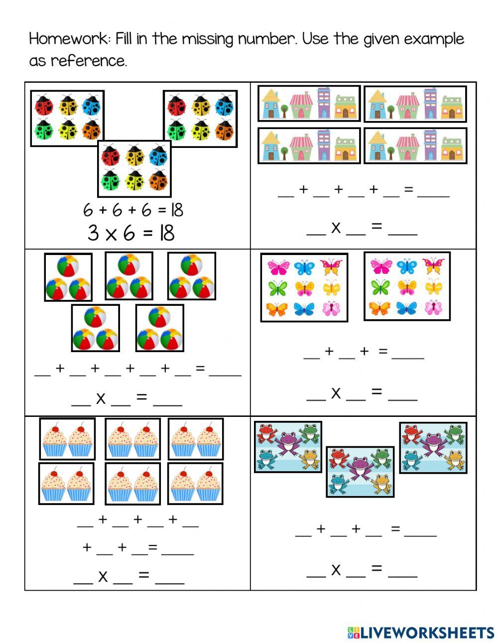 30 Picture Addition Worksheets Grade 2