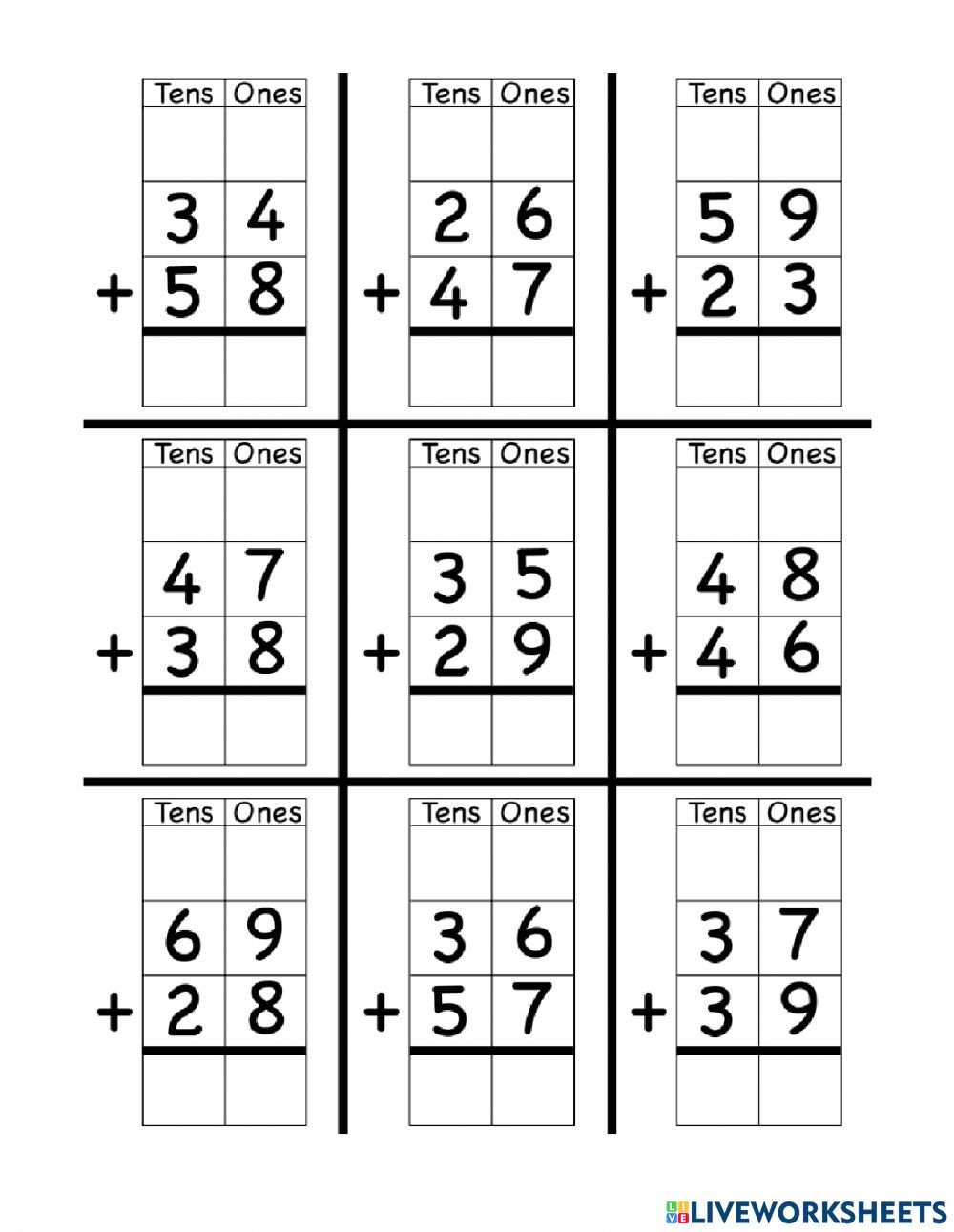 30 Picture Addition Worksheets Grade 2