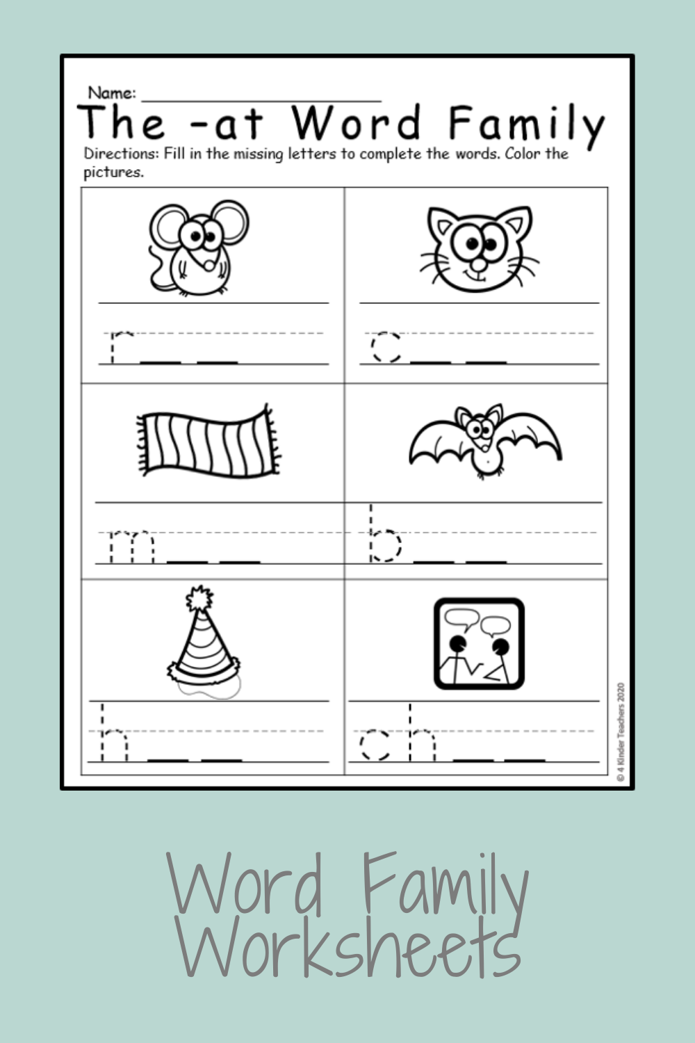 30 Rediscovered Families For Kindergarten Worksheets And Games