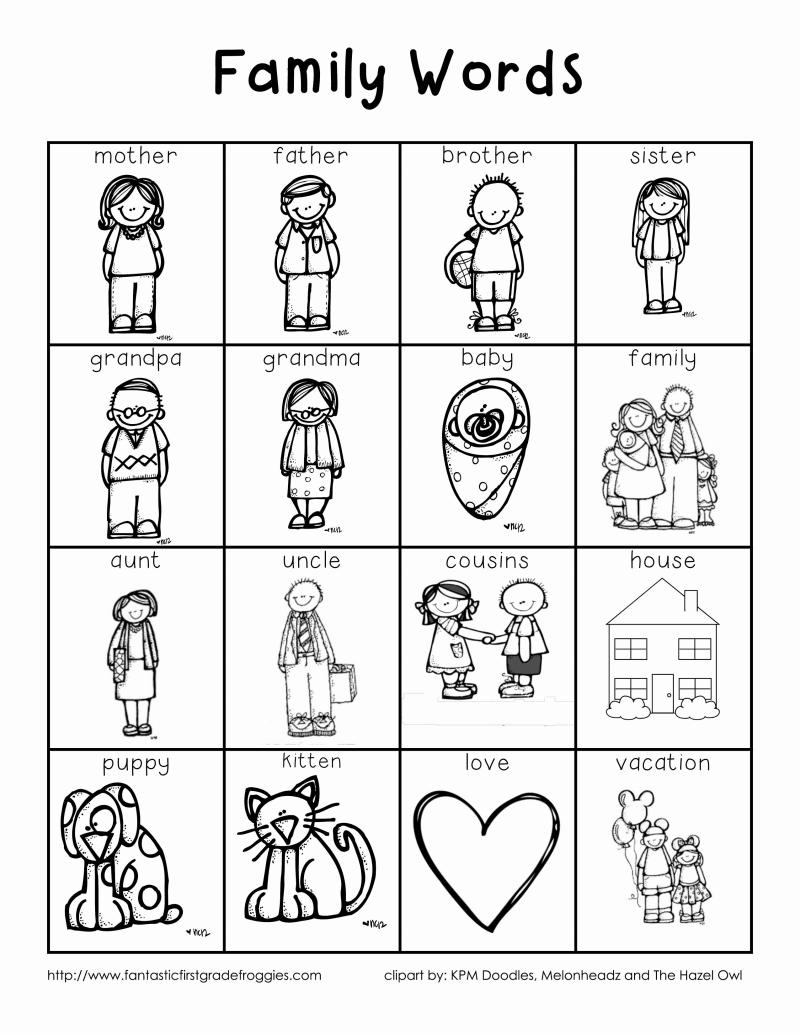 30 Rediscovered Families For Kindergarten Worksheets And Games