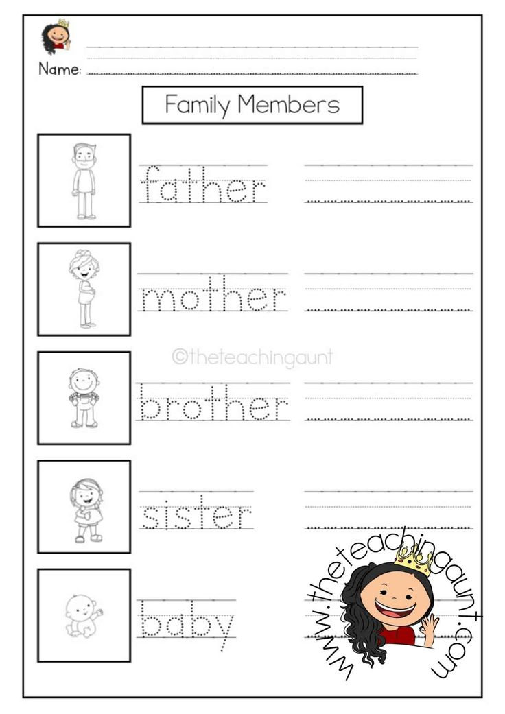 30 Rediscovered Families For Kindergarten Worksheets And Games