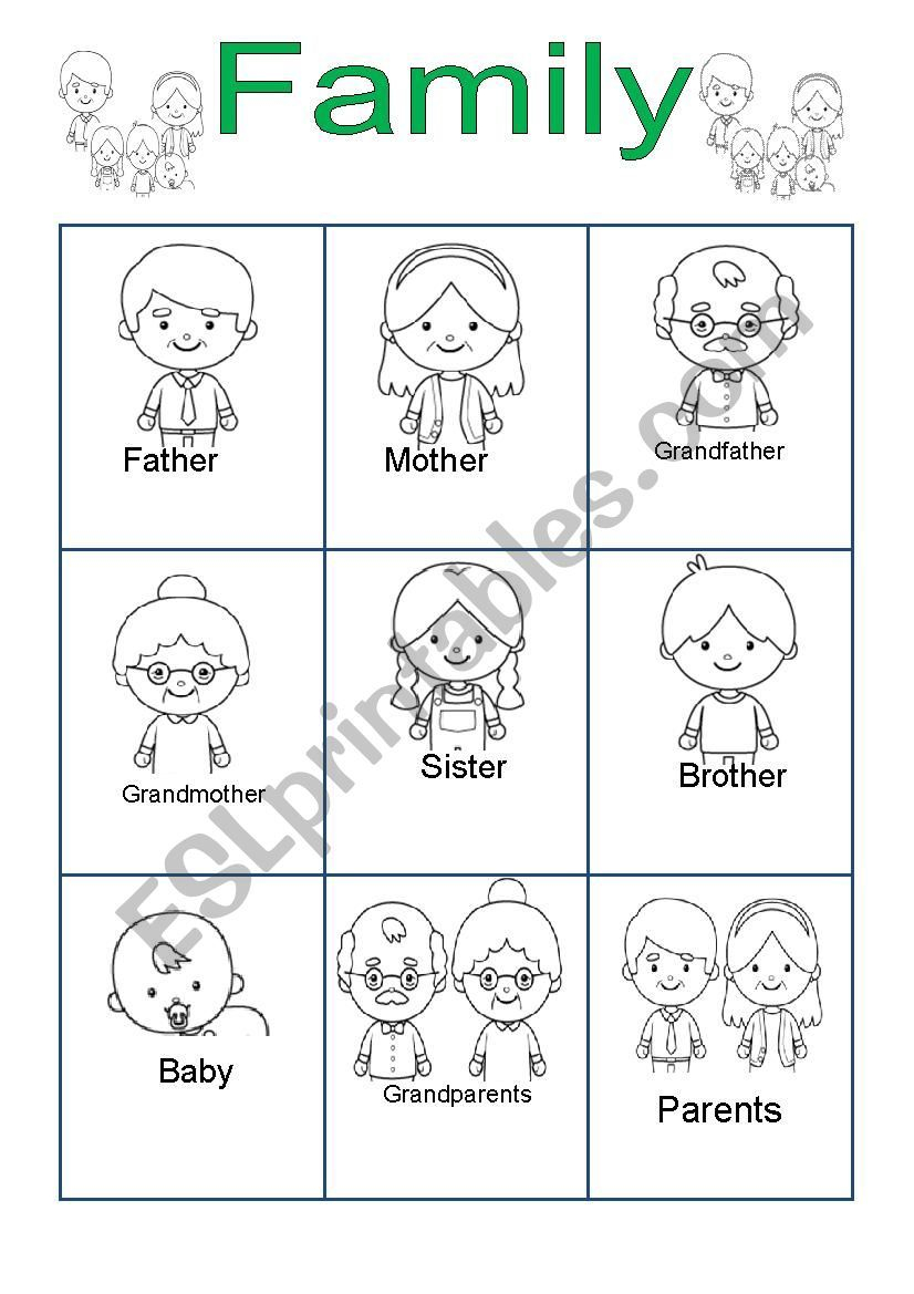 30 Rediscovered Families For Kindergarten Worksheets And Games