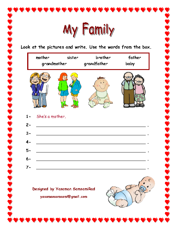 30 Rediscovered Families For Kindergarten Worksheets And Games