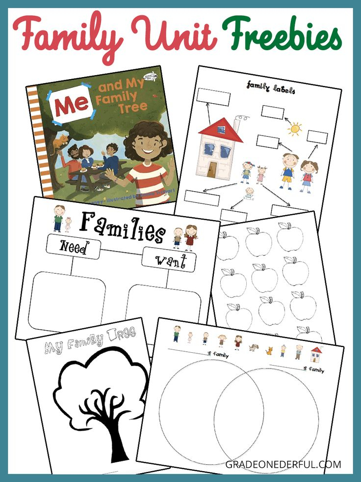 30 Rediscovered Families For Kindergarten Worksheets And Games