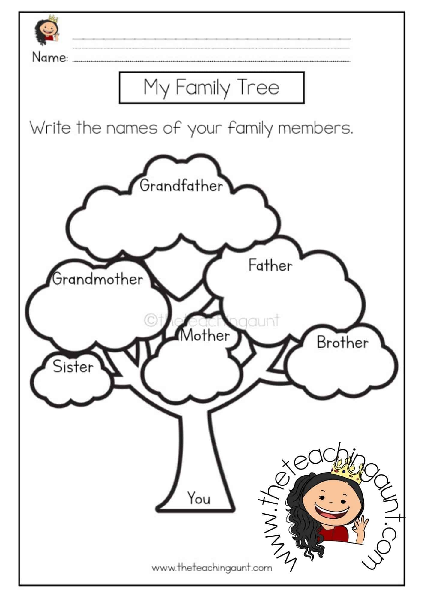 30 Rediscovered Families For Kindergarten Worksheets And Games