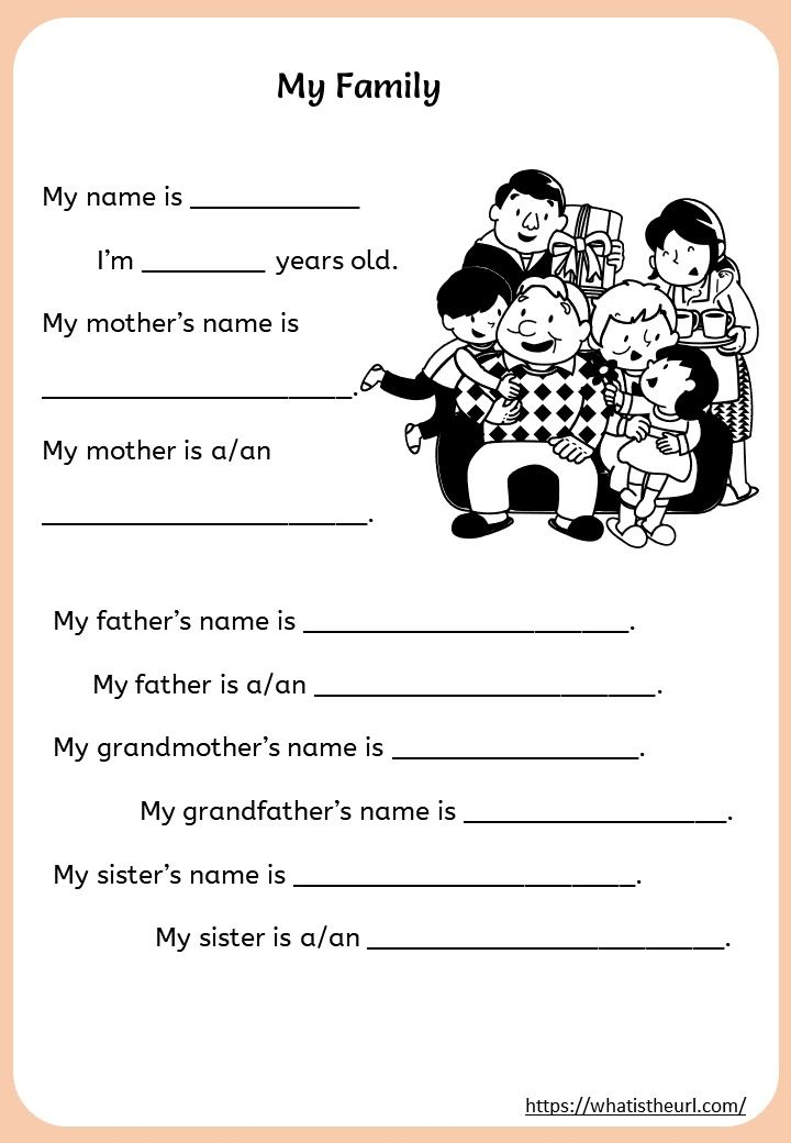 30 Rediscovered Families For Kindergarten Worksheets And Games