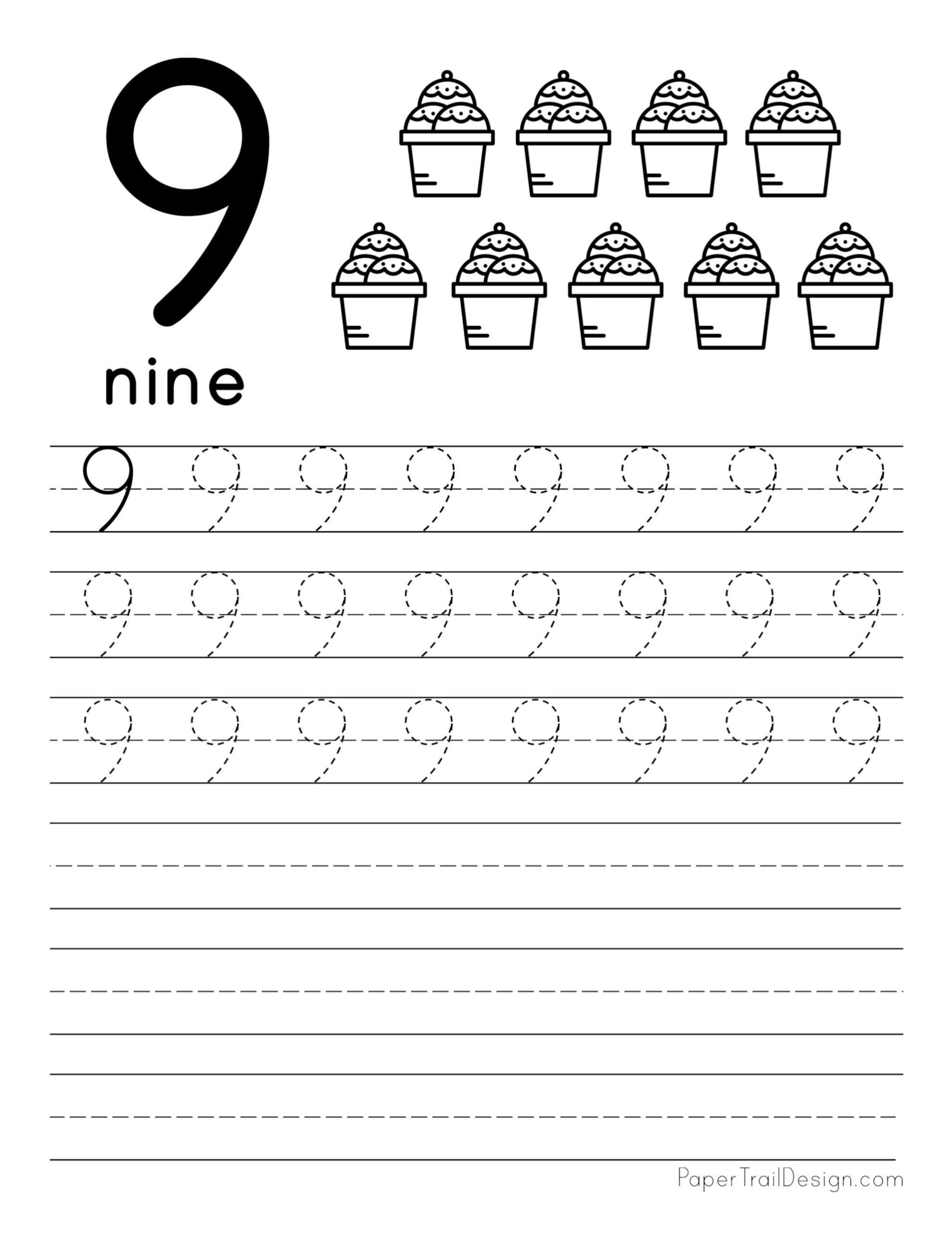 30 Tracing And Writing Number 8 Worksheet