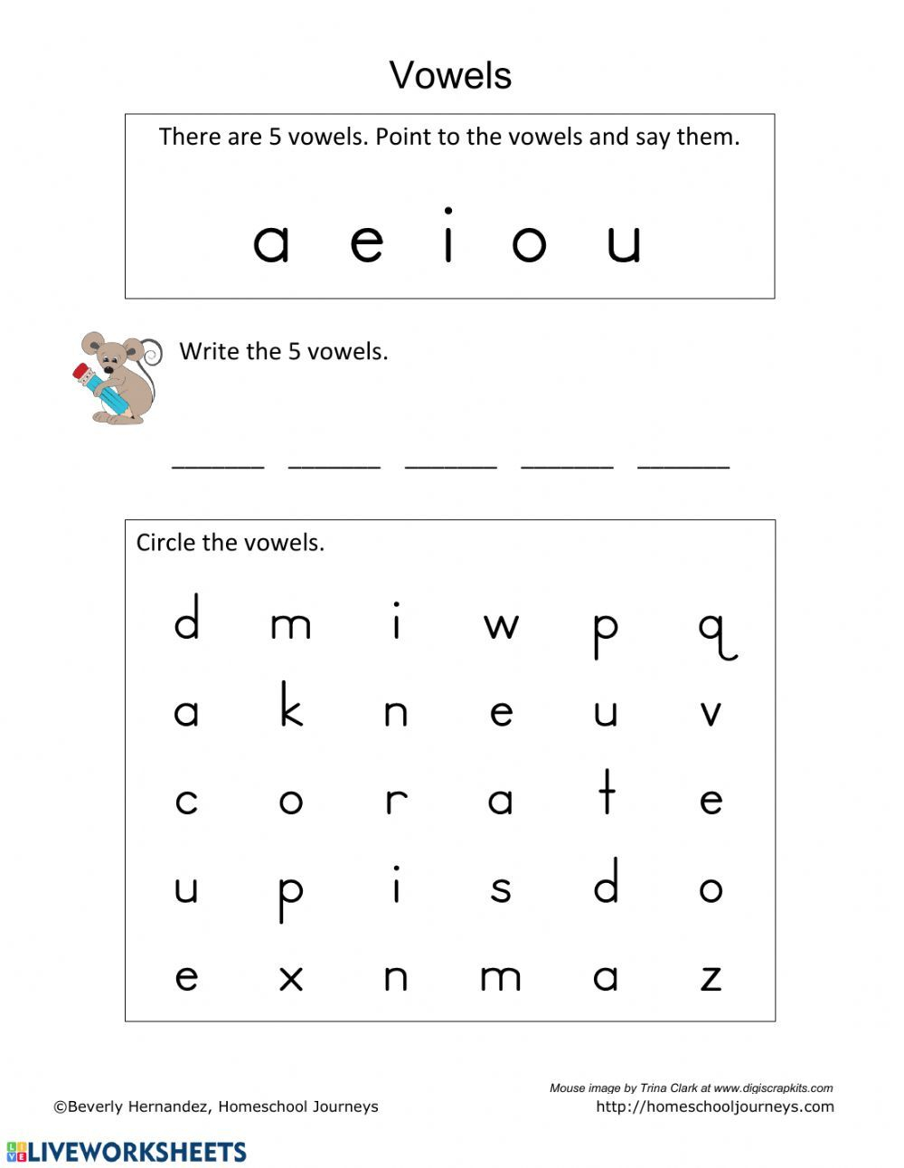 30 Vowel I Worksheets For Kindergarten