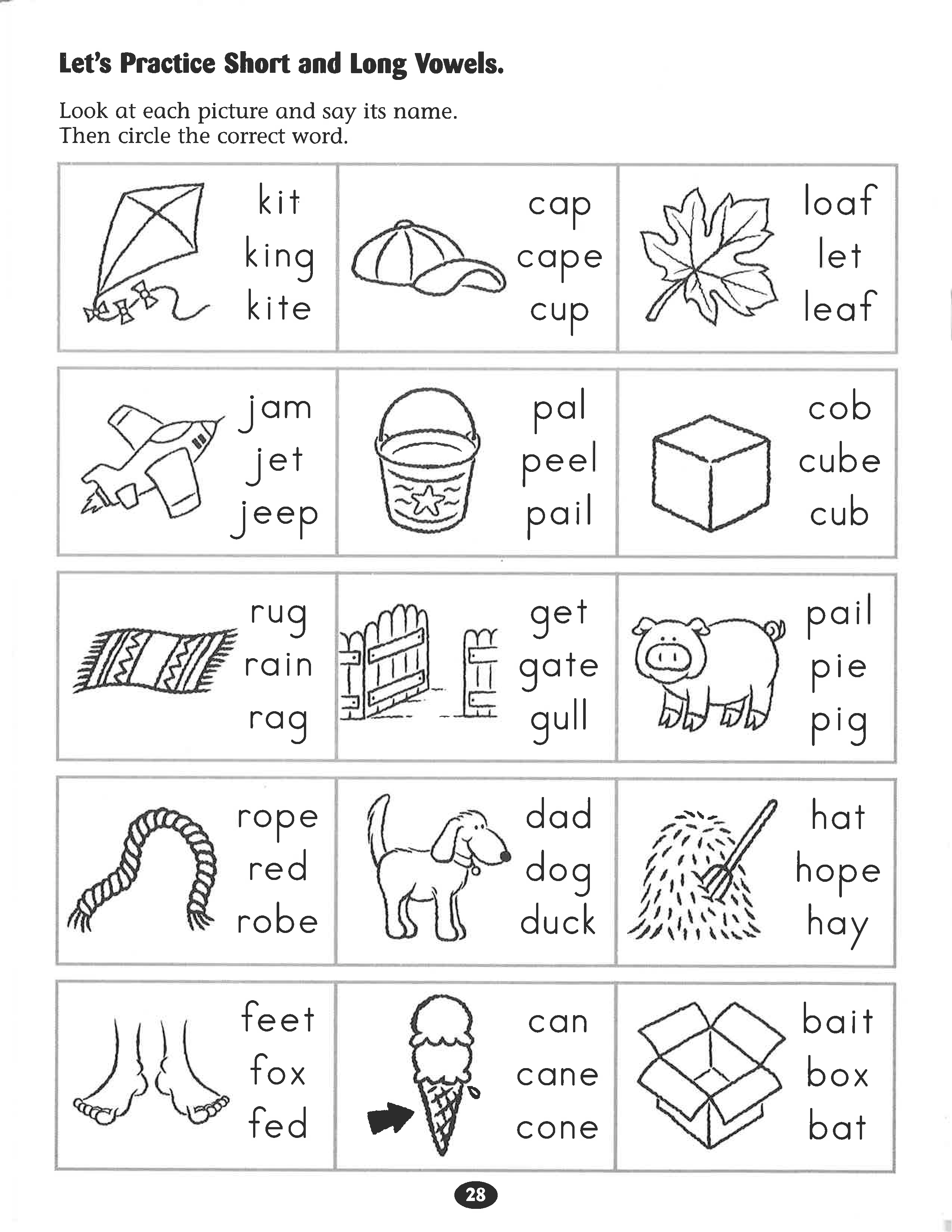 30 Vowel I Worksheets For Kindergarten