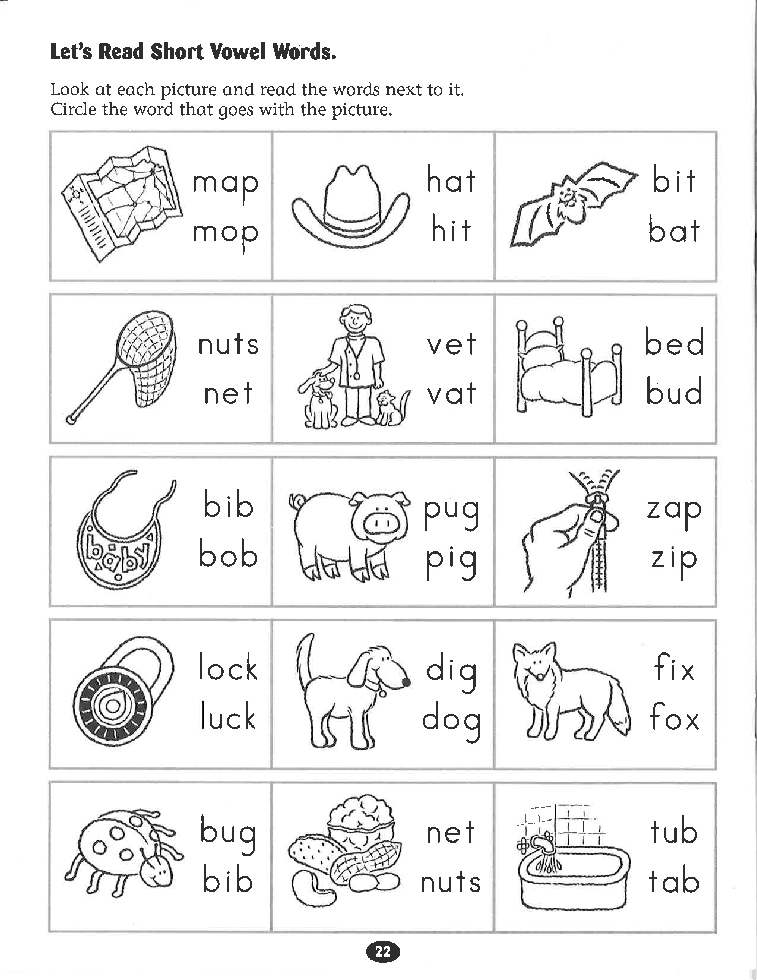 30 Vowel I Worksheets For Kindergarten