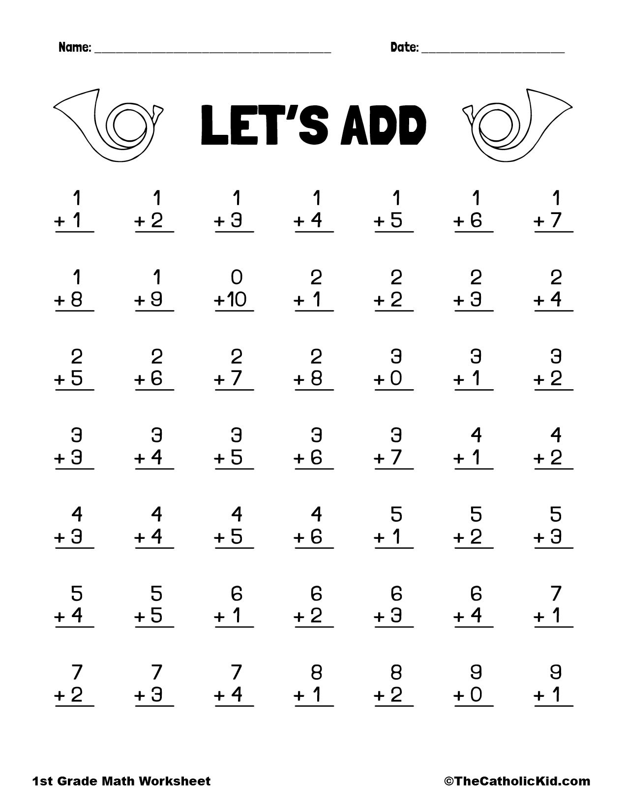 21 1St Grade Worksheets Free Printables Fun Math