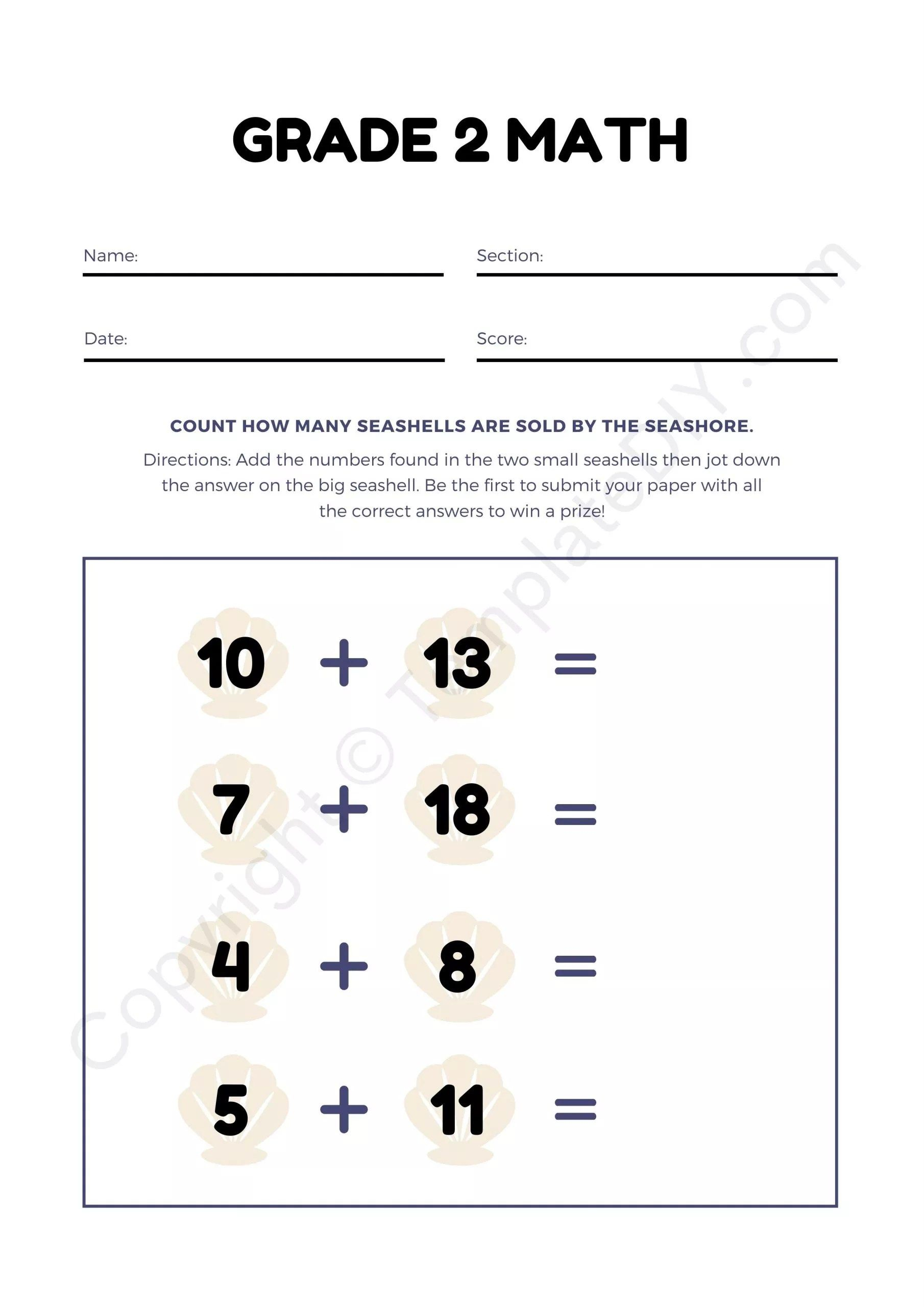 21 2Nd Grade Math Worksheets Division