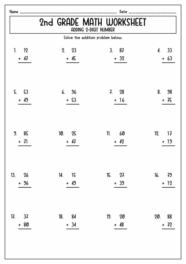 21 2Nd Grade Math Worksheets Division