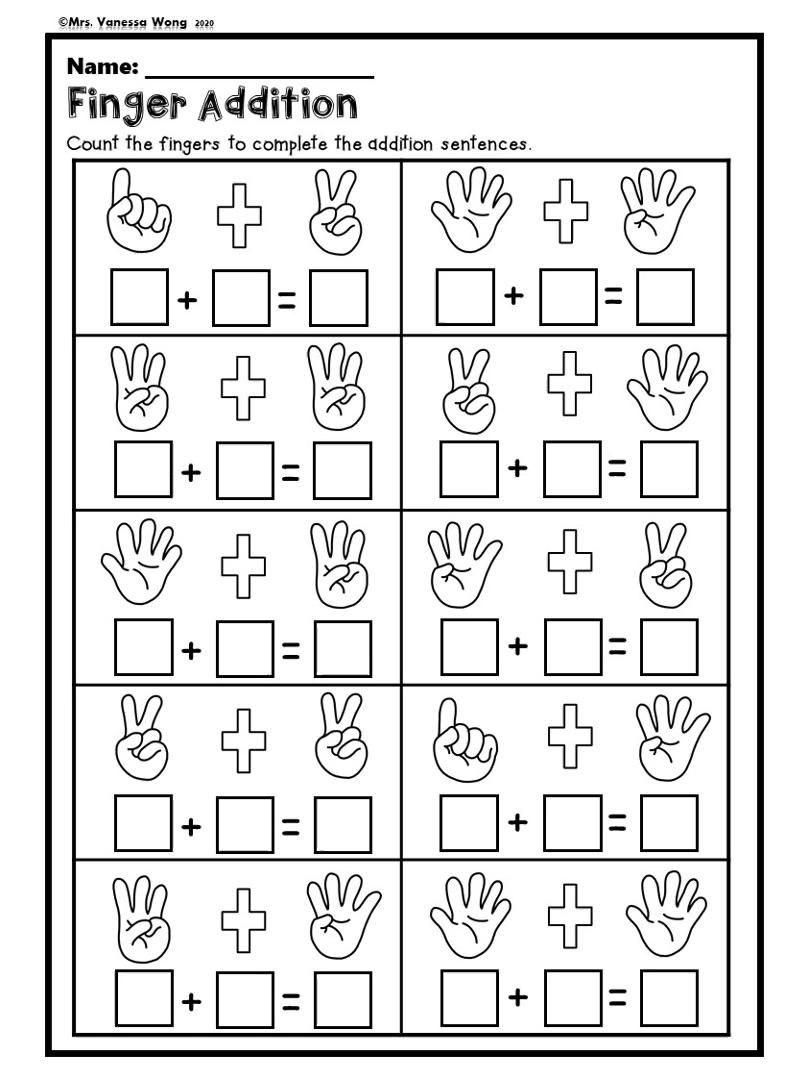 21 Addition Worksheets To Ten