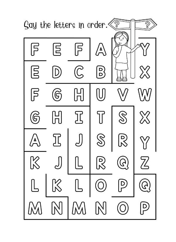 21 Alphabet Order Worksheets Kindergarten