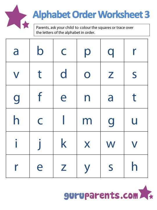 21 Alphabet Order Worksheets Kindergarten