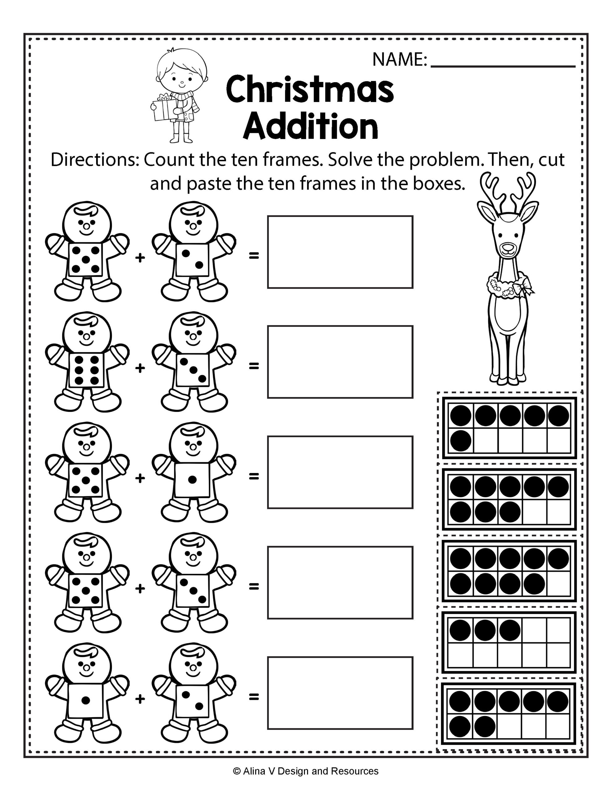 21 Christmas Worksheets For Kids Math