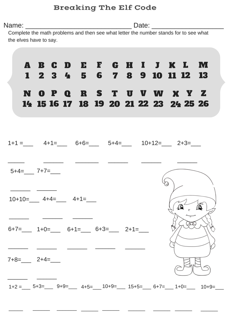 21 Christmas Worksheets For Kids Math