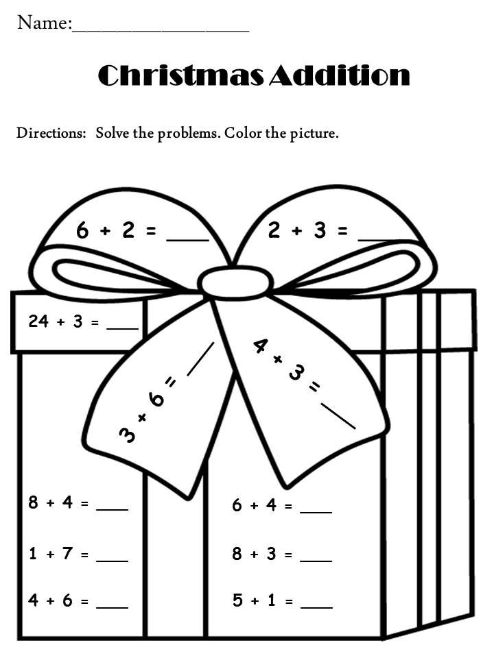 21 Christmas Worksheets For Kids Math