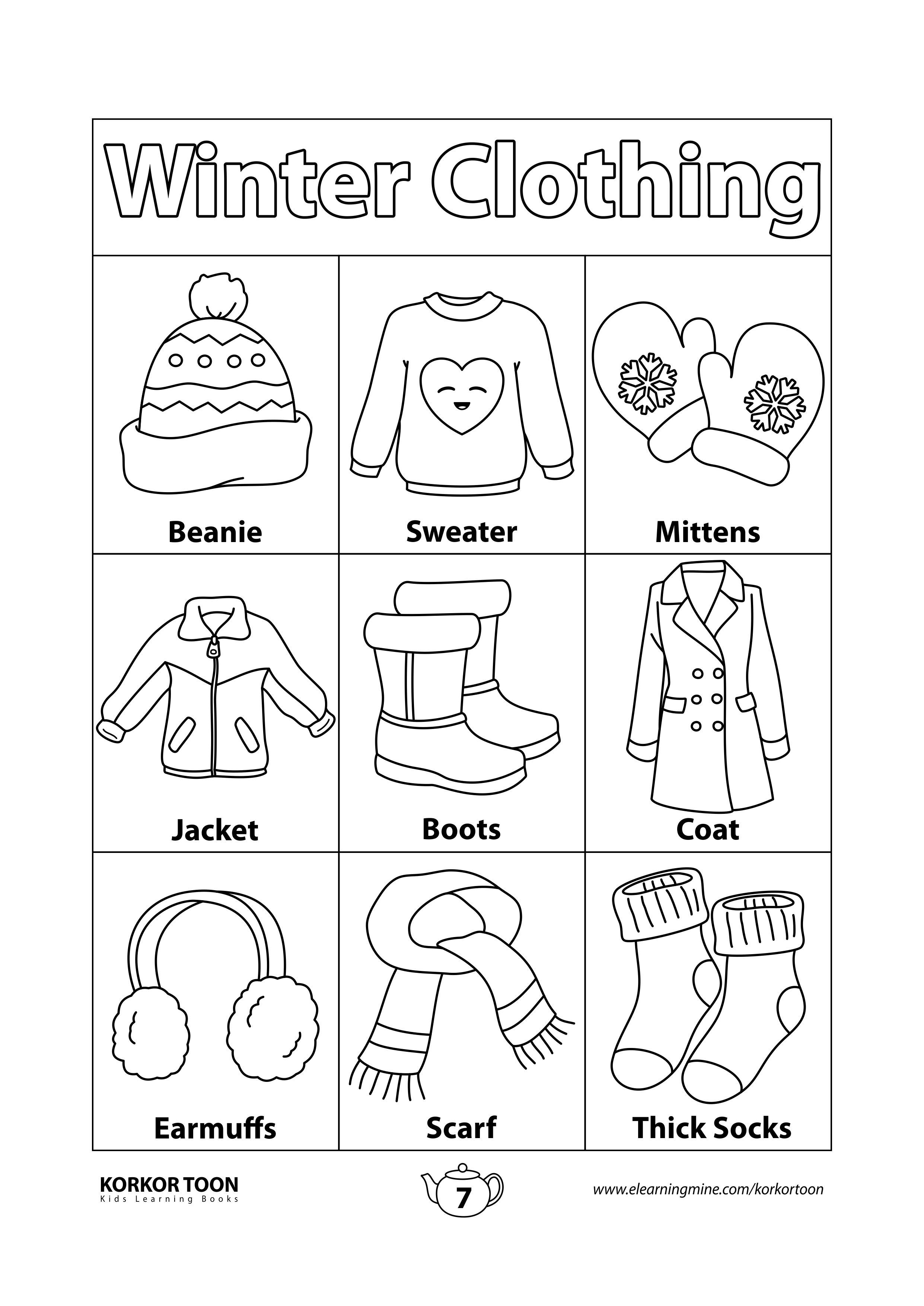 21 Clothes Worksheets For Kids Kindergarten