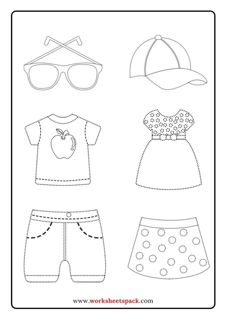 21 Clothes Worksheets For Kids Kindergarten