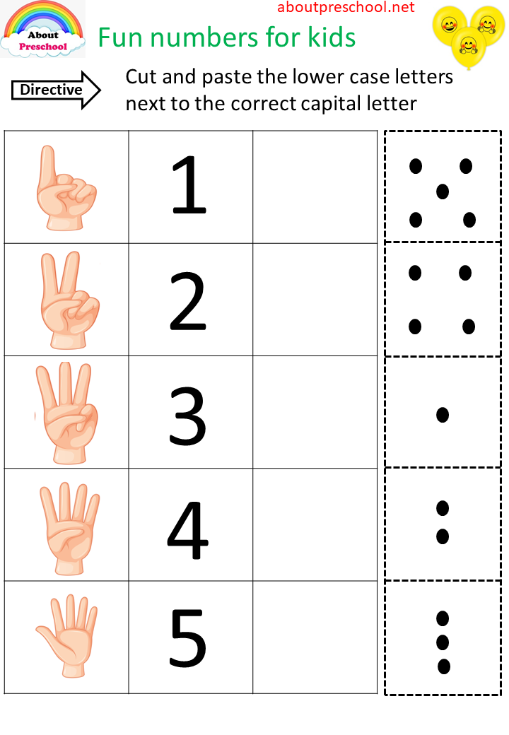 21 Count And Match Worksheets Kindergarten Easy