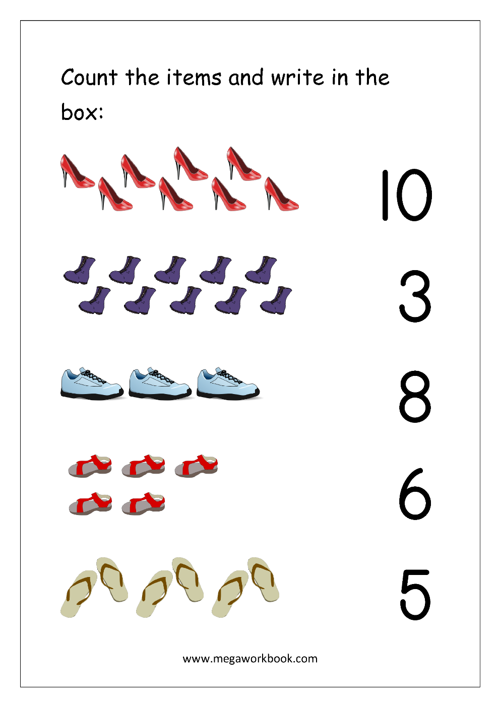 21 Count And Match Worksheets Kindergarten Easy