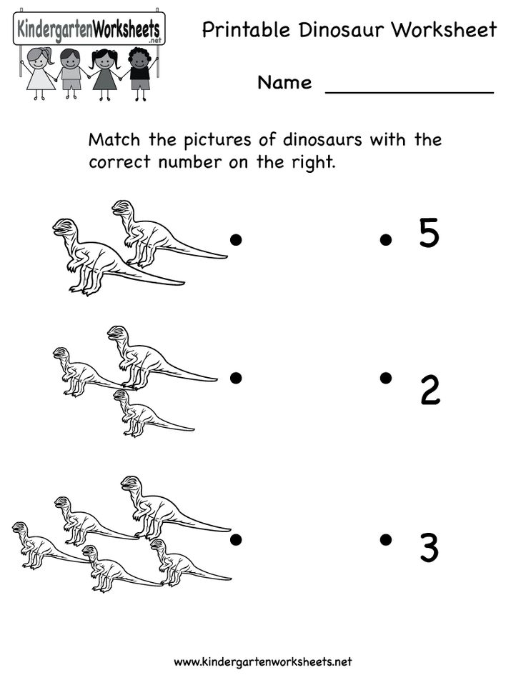 21 Dinosaurs Worksheets For Kindergarten