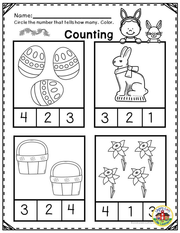 21 Easter Worksheets Preschool Math