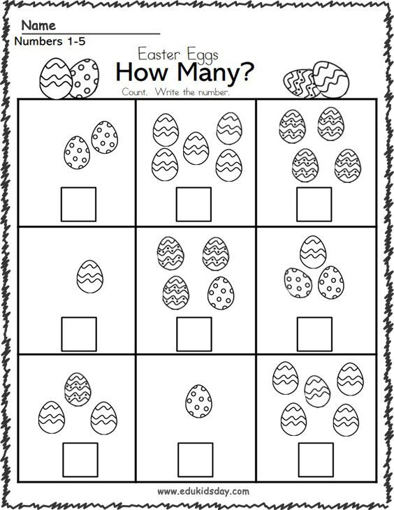 21 Easter Worksheets Preschool Math