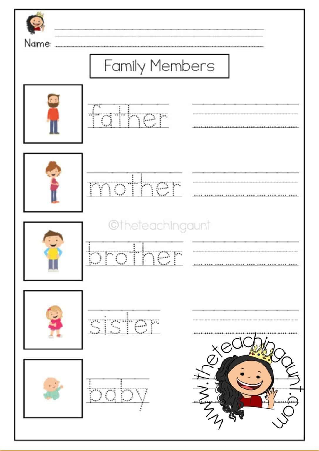 21 Rediscovered Families For Kindergarten Worksheets And Games