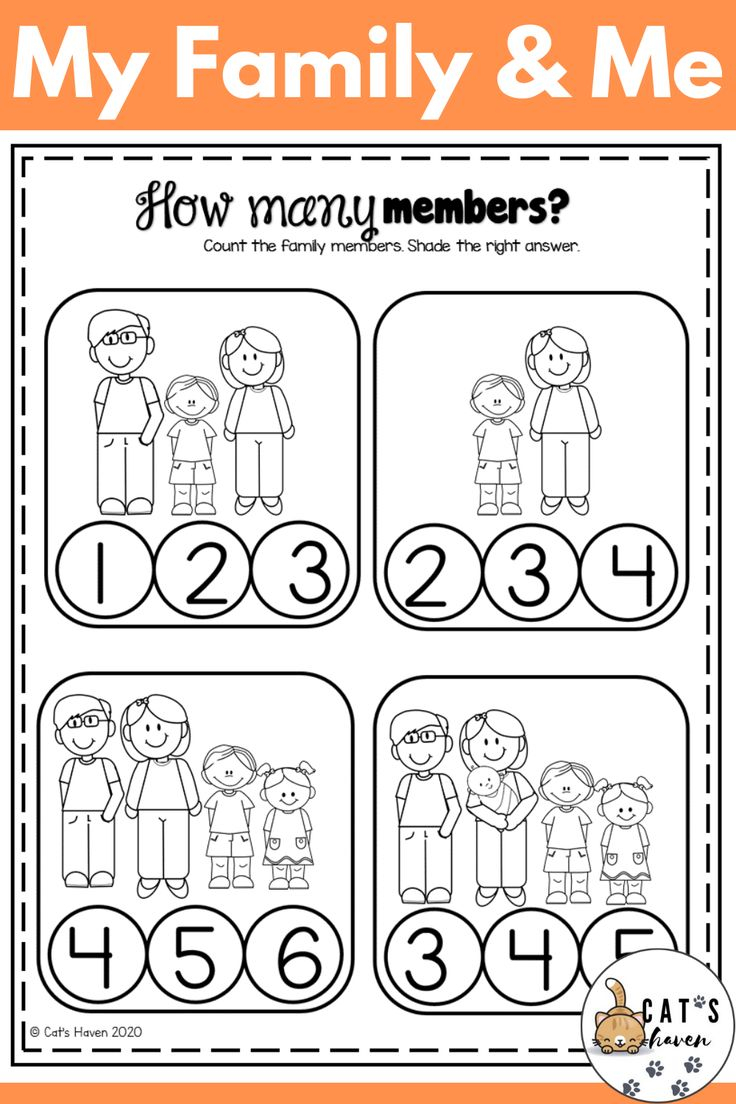 21 Rediscovered Families For Kindergarten Worksheets And Games