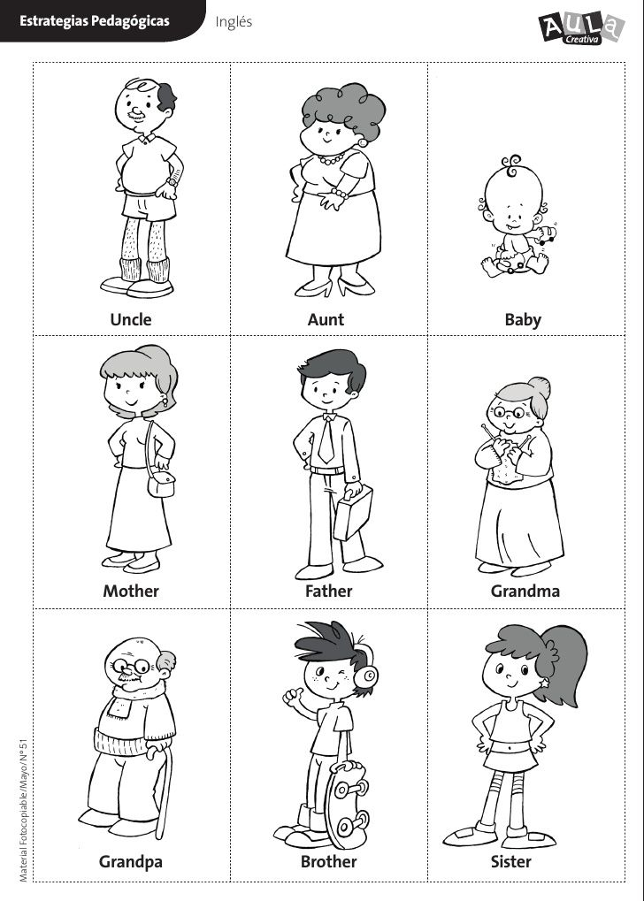 21 Rediscovered Families For Kindergarten Worksheets And Games