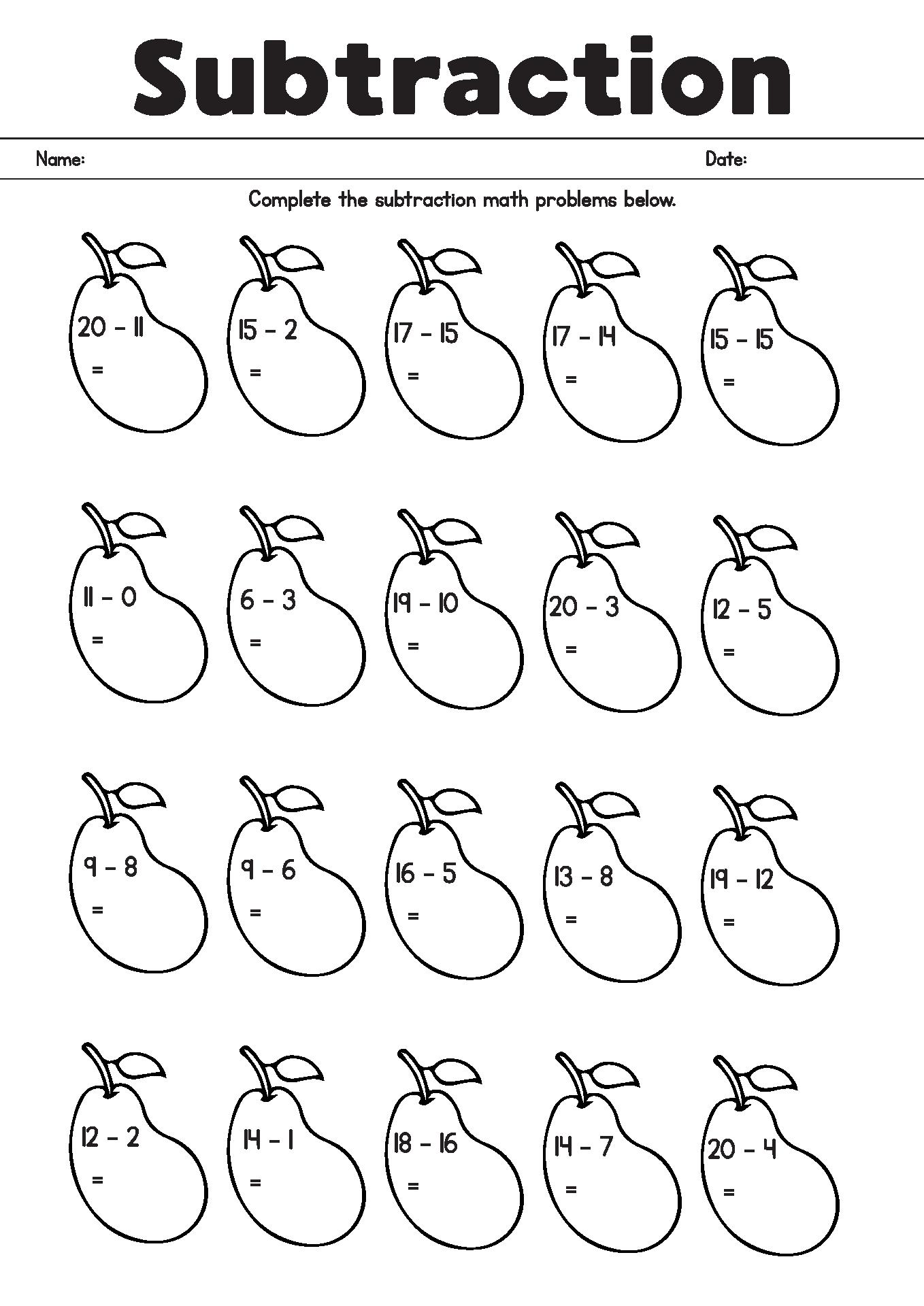 14 Easy 1st Grade Math Worksheets Free PDF at worksheetocom