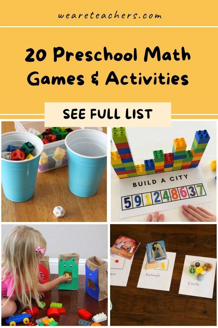 30 Preschool Math Games and Activities To Start Them Off Right
